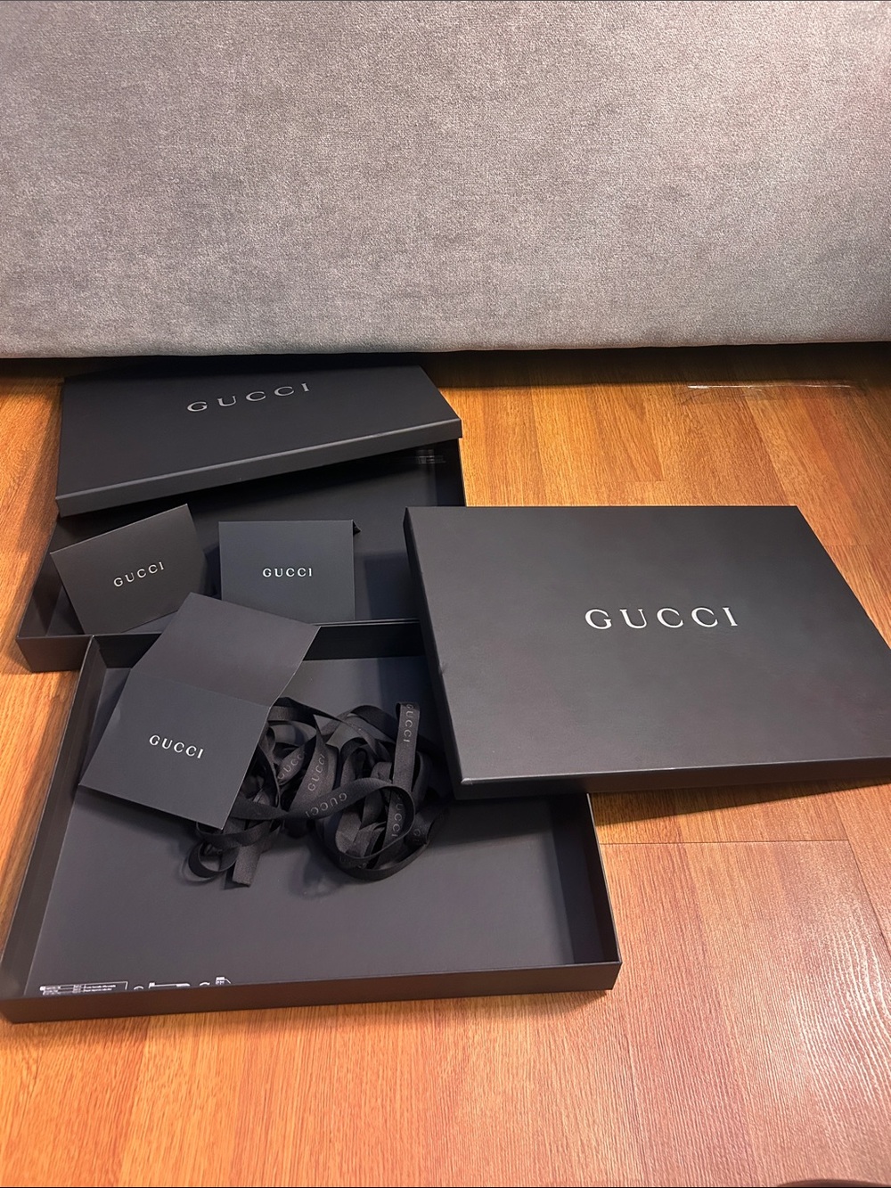 Gucci Black Branded Gift Box Set